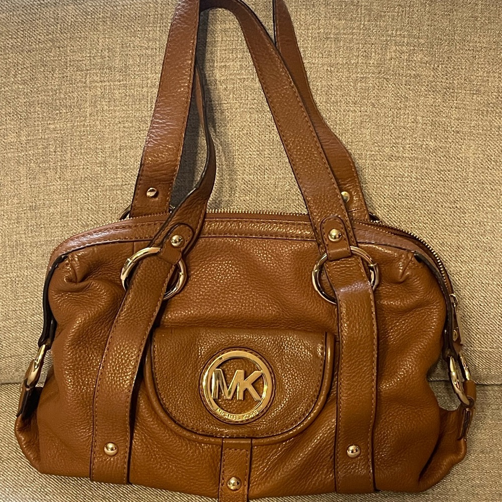 Michael Kors Brown Leather Tote Bag